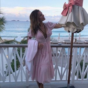 Love Shack Fancy pink dress